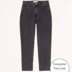 Abercrombie High Rise Mom Ankle Jeans